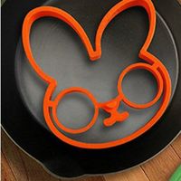 Wholesale Silicone Egg Baking Mold Cute Rabbit Omelette Fried Mould Kitchen Omelette Ring Silicone Molds Baking Cooking Tool GWE11980