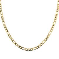 Wholesale MICCI Wholale Custom m mm Necklace Chain for Women Jewelry K K Gold Plated Filled Stainls Steel Thick NK FIgaro Chain