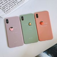 Wholesale 3D Fruit Avocado Pattern Phone Case For iPhone Pro mini huawei p30 Soft Silicone Protection Cute Back Cover