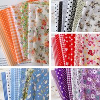 Wholesale 7pcs X50cm Mixed Printed Cotton Sewing Quilting Fabrics Basic Quality for Patchwork Needlework DIY Handmade Cloth