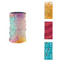 Wholesale Scarves Style Music Symbol Series D Printed Women Headscarf Rendering Colorful Art Musical Notes Bandana Unisex Tubular Mask Buffe