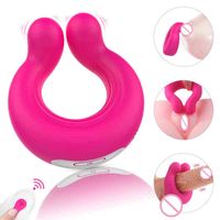 Wholesale Nxy Cockrings S hande Silicone Hot Male Man Vibrator Glans Weight Enlargement Massage Ejaculation Sex Toys Vibrating Penis Cock Ring
