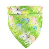 Wholesale Easter Dog Bandanas Egg Bunny Pet Neckerchief Pet Holiday Triangle Scarf for Dogs Cats Decorations Styles HHA3533