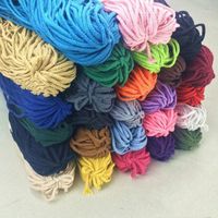Discount eco yarn Yarn Eco-Friendly 100% Cotton 7mm Cord High Tenacity Twisted Rope Thread DIY Craft Woven String Home Textile Decor1