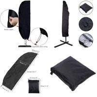 Wholesale Waterproof Umbrella Cover Cantilever Parasol Outdoor Market Umbrellas Cover with Zipper Water Resistant Fabric Dark Cover Accessories N2