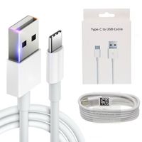 Wholesale 1M FT USB Cables Fast Charging White Cord Charger Line With Retail Box Package for mobile phone cell phones type c usb c micro usb