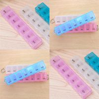 Wholesale Clear Small Letter Storage Containers Plastic A Week Box Outdoor Candies Gadgets Storage Clear Case Multi Color Options New gy F2