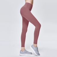 Wholesale New Yoga Women s High Quality Waist Elastic Tight Running Fast Dry Breathable Solid Color Fitness Pants Leggings Spandex