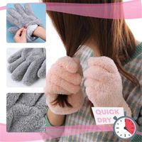 Wholesale Dry Hair Gloves Ultra Absorbent Instant Hair drying Glove Multipurpose Quick drying Gloves Bath Towel Quick Dry Accessories1