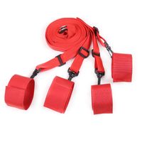 Wholesale BDSM Bondage Gear Nylon Under the Bed Restraints System Strap with Hook And Loop Wrist Ankle Cuffs Fetish Sex Toys for Couples GN352449030