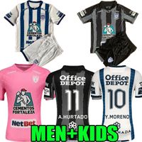 Wholesale Adult kids PACHUCA CLUB Special Edition Mens Soccer Jerseys MX CF Home White Blue Away Black Grey Football Shirt Short Sleeve Adult Uniforms