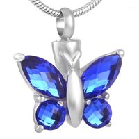 Wholesale Pendant Necklaces Fashion Butterfly Choker Women Necklace Cremation Urns Memorial Jewelry Keepsake Ashes Locket Kids Statement Charms1