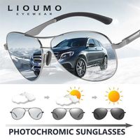 Wholesale Classic Brand Design Pilot Pochromic Sunglasses Men Polarized Safety Driving Sun Glasse Anti gafas de sol hombre