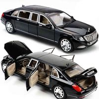 Wholesale 1 Maybach S600 Metal Car Model Diecast Alloy High Simulation Car Models Doors Can Be Opened Inertia Toys For Children Difts