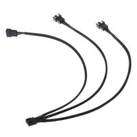 Wholesale 30CM Pin to Ways Y Splitter Cable Fan Pin to x4Pin Pin Extension Cable for PC Computer Laptop Accessories1