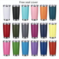 Wholesale Top quality oz Car Mugs Stainless Steel Tumblers Cups Vacuum Insulated Travel Mug Metal Water Bottle Beer Coffee Cup With Lid Colors