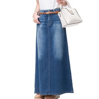 maxi denim skirts uk