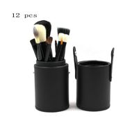Wholesale 12pcs Make Up Brush Set Professional with Case Natural Cosmetic Famous Makeup Brushes Sets