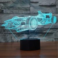 Wholesale F1 Racing Shape d Nightlight Touch Desk Lamp Wrong lamps Chameleon Lamp Home Decoration Christmas Birthday Gift