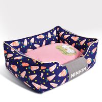 Wholesale Canvas Printed Pet Kennel Dog Cats Kennels Removable Washable Dog Cat Beds House Teddy Bichon Chihuahua Small And Medium Sized Dogs