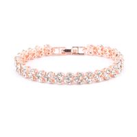 Wholesale Hot Sell Exquisite Luxury Roman Crystal Women s Bracelet Gem Bracelet Simple Diamond Full Diamond Bracelet