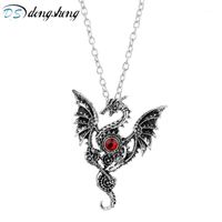 Wholesale Chains Dongsheng Necklace Dragon Choker Crystal Charms Vintage Gothic Accessories Jewelry For Women Men