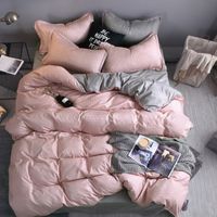 Wholesale designer bed comforters sets Bedding Set Polyester Fiber Household Brief Plant Pillowcase Duvet Cover Sets Comfortable blanket G2