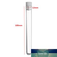 Wholesale 100Pcs Clear Plastic Test Tube With Cap x100mm U shaped Bottom Long Transparent Test Tube Lab Supplies