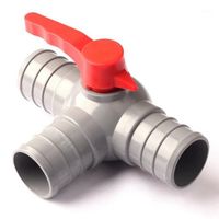 Wholesale G mm Drip Irrigation Tape Equal Tee Ball Valve Connector PVC Material Thicken Durable Brand NNW Micro Spray Drip Fittings1