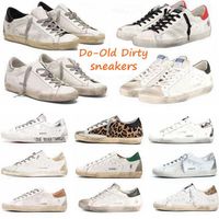 Wholesale Fashionable style Italy Brand Shoe Baskets Casuals Sneakers Sequin Classic White Do old Dirty Designer Super star Man Women Casual Shoes