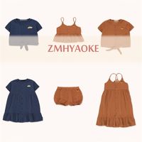 Wholesale Pre sale ZMHYAOKE TC NEW Summer Baby Girls Clothes Children s Sets Fashion Beach Christmas Boutique Kids Boys Clothes Y200525