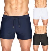 Wholesale Men Swimwear Shorts High Waist Side Breathable Mesh Swim Trunks Swimsuit Bottom