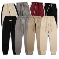 Wholesale Mens Track Pant Casual Digner High Quality Solid Color Joggers Rainbow side strip Trousers Elastic Waist