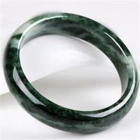 Wholesale Bangle Natural Dark Green Guizhou Stone Bracelet Authentic Round Bangles Beautiful Women s Jades Jewelry1