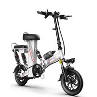 Wholesale E Scooter Electric Electrics Bicycles V W KM Foldable Electric Bike Ladies adults With Double Suspension Brake