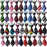 Wholesale 50pc Factory Sale New Colorful Handmade Adjustable Pet Dog puppy cat Neckties Bow ties Grooming Supplies Mix Patterns Y01