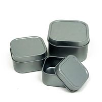 Wholesale Gift Wrap Red Blue Silver White Green Square Metal Tin Wedding Chocolate Boxes Favor Tins MNPK12