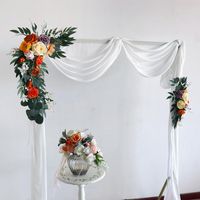 Wholesale Decorative Flowers Wreaths pc Autumn Wedding Arch Backdrop Wall Decor Road Lead Artificial Row Welcome Sign Corner Pography Prop Garland