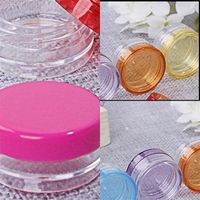 Wholesale Plastic Small Round Separate Case Smooth Lady Recyclable Cosmetic Jars Sample Sack Empty Containers Food Grade New Arrival mc F2