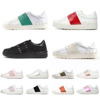 Wholesale 2021 new arrival dress shoes big size white black red fashion mens womens luxury leather designer shoes low sports sneakers eur