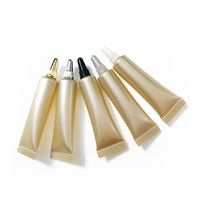 Wholesale 8ml Gold Empty Cosmetic Container g Cream Lotion Soft Bottle Refillable Plastic Tube Travel Sample Small Package
