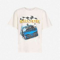 Wholesale Men s T Shirts Ins American Los Angeles RH Racing Car Tee Skateboard Mens designer t shirt Women Street Casual Tshirt HIR8