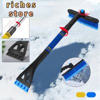 Wholesale 64CM CM Car Ice Scraper Snow Defrost Shovel Winter Easy To Carry IN Car Snow Brush With Degree Rotating Brush Head