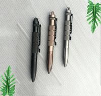 Wholesale Ballpoint Pens Auto Escape Device Three color Metal Pen Can Write Or Defend Oneself Multi function Pen1