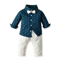 Wholesale Top and Top Fashion Boys Clothes Set Outfits Formal Party Top Pants Kids Costume Children S Wear Casual Clothing Suits