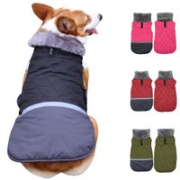 Wholesale Autumn Winter Dog Clothes Warm Waistcoat Pet Dog Coats Waterproof Cotton Padded Coat Dog Clothes w