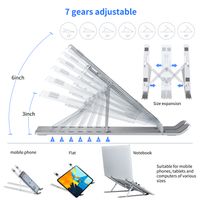 Wholesale Adjustable Laptop Stand Foldable Support Base Notebook Stands Holder For Macbook Pro Airhp Lapdesk Computer Cooling Bracket