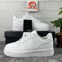 Wholesale Top Quality One Mens Casual Shoes Chaussures Skateboarding Black White Orange Wheat Women Men High Low Trainer Platform Sneaker