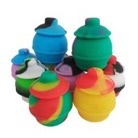 Wholesale 35ml Pot Oil Container For Wax Non stick Silicone Container Storage Jar Assorted Color