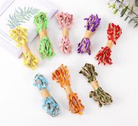 Wholesale 5M DIY Arrival Leaf Rope Natural Hessian Jute Twine Rope Burlap Ribbon DIY Craft Vintage For Home Wedding Party Decor